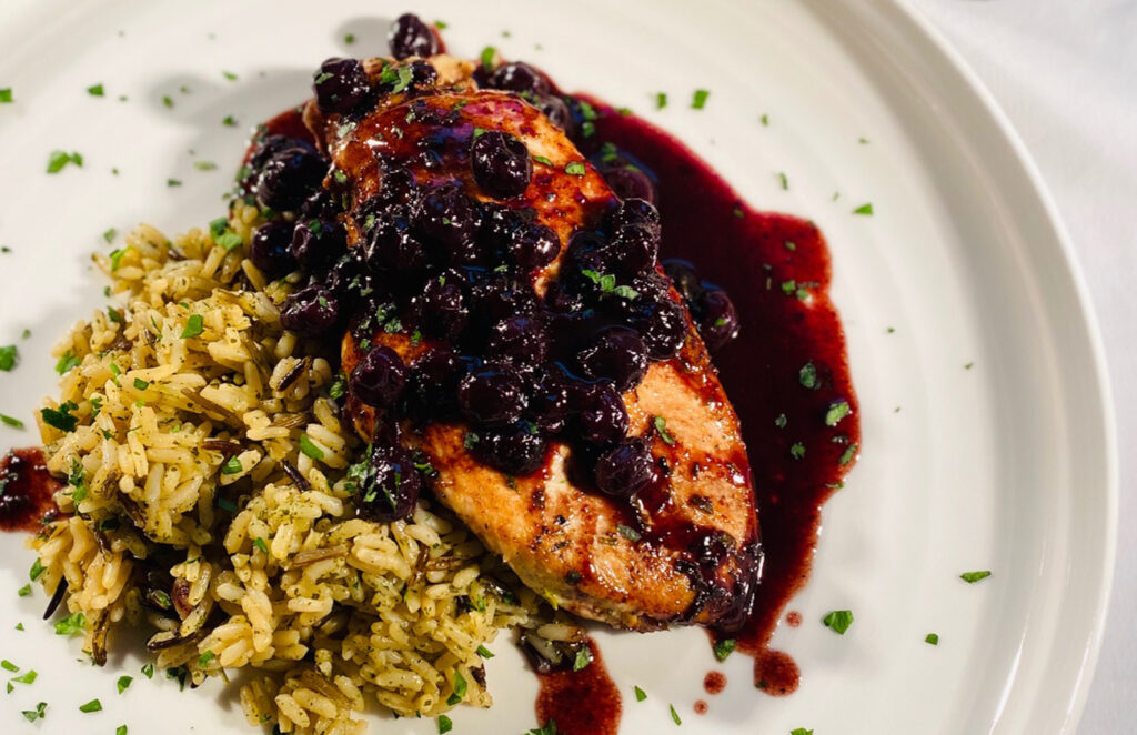 Blueberry lemon chicken