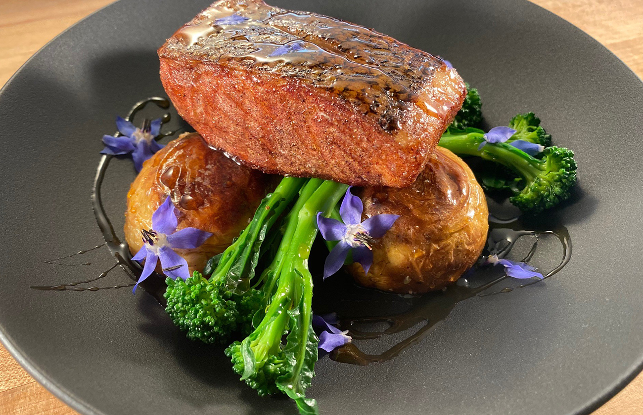 Maple glazed Salmon
