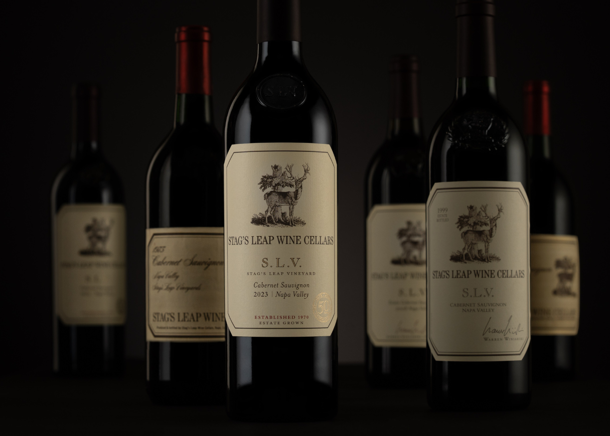 Wine bottles horizontal